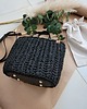 torebki do ręki Czarna torebka plecione Handmade - elegancka torebka damska do pracy 5