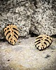 kolczyki drewniane Drewniane kolczyki MONSTERA Aniegre 1