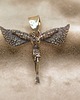 biżuteria męska "Icarus-Christus" - mały wisiorek na krawatce z brązu 3