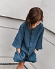 chłopiec - inne Komplet muślinowy koszula oversize i spodenki dusty blue 3