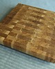 deski do krojenia i tace Dębowa deska do krojenia w stylu End Grain. Sztorcowy blok do krojenia. 4