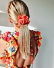 gumki do włosów Gumka jedwabna, scrunchie, frotka jasny łosoś MAXI 1