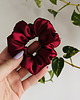 gumki do włosów Satynowa gumka do włosów scrunchie Bordo RÓŻNE MODELE 1
