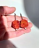 kolczyki z kamieniami Kolczyki z koralem, naturalny koralowiec 1