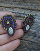 kolczyki soutache Kolczyki soutache Jesienny liść 2