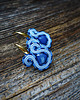 kolczyki soutache Niebieskie kolczyki soutache 3