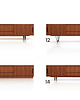 komody i szafki Komoda sideboard T-S02 drzwi przesuwne oraz 3 szuflady 3