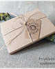 magnesy Ceramiczny magnes w stylu rustykalnym - serce w listki 4