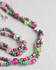 naszyjniki - inne Kolorowy naszyjnik  zielony i różowy podwójny 1