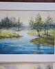 obrazy Obraz akwarelowy "Wiosenny brzeg" oprawiony w passe-partout 40x50 cm 1