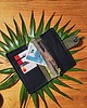 portfele damskie Portfel FUKU z bawełny canvas i bawełny drelich czarny 5