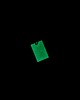wisiory Zielony prostokątny wisiorek świecący w ciemności i UV handmade 2 x 2,9 cm 1