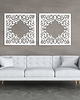 Ozdoby na ścianę DEKORACYJNY PANEL AŻUROWY, FLOREALI, DEKORACJA ŚCIENNA 3D, ORNAMENT, DYPTYK,  1