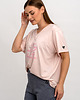 t-shirt damskie T SHIRT DAMSKI   do serka z nadrukiem różowy 1