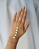 bransoletki z kamieni naturalnych Bransoletka z pierścionkiem X-Woman - biała 2