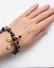 bransoletki z kamieni naturalnych Hamsa & Sun - Bransoletka Ochrony Ametyst Obsydian Hematyt 3