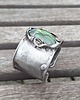 bransoletki wire wrapping Zielono - bransoletka regulowana 1