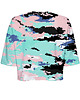 t-shirt damskie DR.CROW T-shirt Krótki CROP Camo Light 1