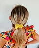 gumki do włosów Gumka jedwabna, scrunchie, frotka cytrynowa aura MIDI 5