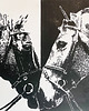 grafiki i ilustracje Linoryt "Dark and Light" 5