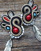 kolczyki soutache Navajo- etniczne kolczyki soutache 5