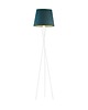 lampy podłogowe Skandynawska lampa stojąca na trójnogu do salonu z abażurem TOKIO VELUR 2