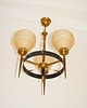lampy wiszące Żyrandol vintage z lat 60., Mid-Century Modern 9