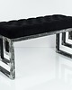 ławki Ławka Metalowa Loft Siedzisko Pikowane Czarny LPM-15 1