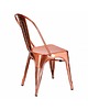 krzesła Krzesło Metalowe Szczotkowane Miedziane Oranje 3
