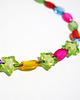 chokery Naszyjnik - Kolorowy, zielone gwiazdki 2 2