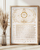 plakaty Kalendarz Faz Księżyca 2026 - Plakat Beige 50x70cm 1
