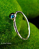 pierścionki srebrne Pierścień Drobinek - Topaz London Blue Srebro 1
