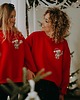 bluza bez kaptura damska Bluza oversize Santa Teddy dla mamy i taty 2