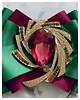broszki Brosza  ROYAL   z bordowym kryształem 3