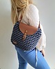 torby na ramię Torebka na ramię " Boho Weave Bag" z skórzaną klapką 1