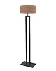 lampy podłogowe Czarna nowoczesna lampa podłogowa do czytania w salonie KALIFORNIA ECO 4