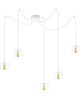 lampy wiszące 5-płomienna lampa wisząca loft czarna ALAMOS L5 3