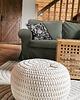 pufy do siedzenia Pufa pleciona M 45x30 3