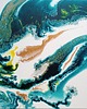 obrazy Złote Piaski ręcznie malowana abstrakcja 70x70 cm 3