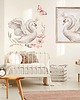 obrazy i plakaty do pokoju dziecięcego Plakat na ścianę łabędź w koronie - Swan Vintage 1