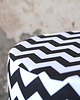 stołki Stołek skandynawski chevron czarny 3