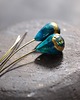 kolczyki wire wrapping balanus - muszla paua 2