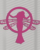 inne Dekoracyjny panel ażurowy, SECESJA, WOMAN DRAGONFLY, Dekoracja ścienna 3D, Or 3