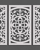 inne DEKORACYJNY TRYPTYK AŻUROWY, FLORELLE, DEKORACJA ŚCIENNA 3D,  ORNAMENT, 72 x  2