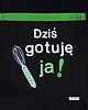 fartuchy kuchenne Fartuch Kuchenny CZARNY bawełniany haftowany Dziś gotuję ja! EXTRA PREZENT 1