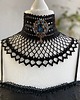 chokery Koronkowy naszyjnik ażurowy retro 2