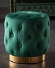 pufy do siedzenia Pufa Barock Chesterfield szmaragdowy 38cm 1