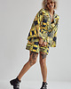 sukienki mini damskie Kimono żółto-czarne Sunny Warrior 2
