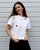 t-shirt damskie T-shirt Crop-Voila Biały Truskawki 3
