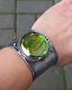 bransoletki wire wrapping Na zielono - bransoletka regulowana 1